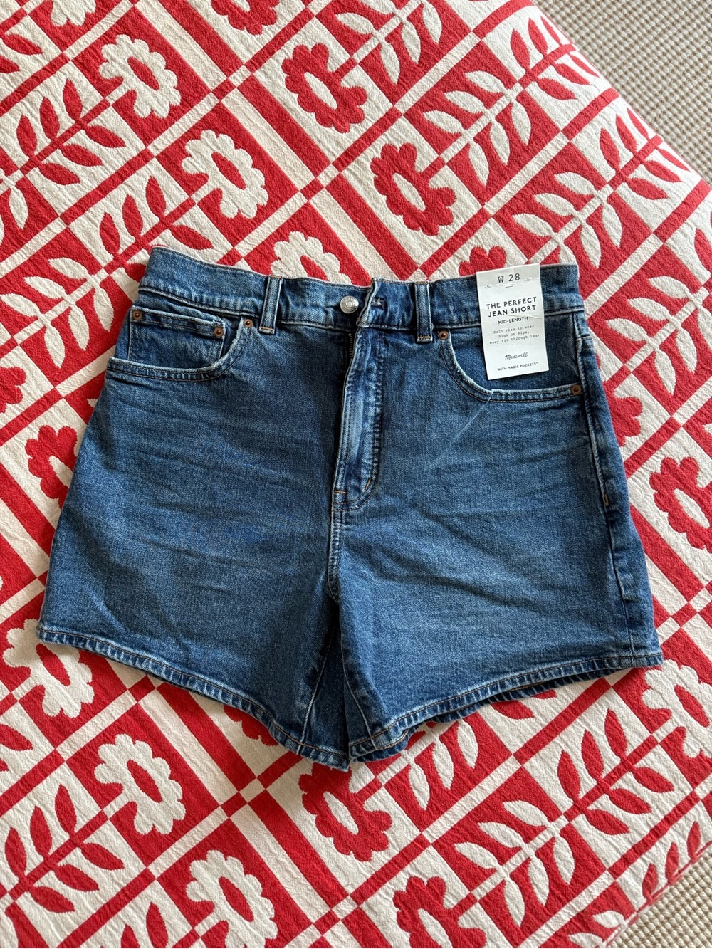 Madewell perfect jean short - size 28 NWT
